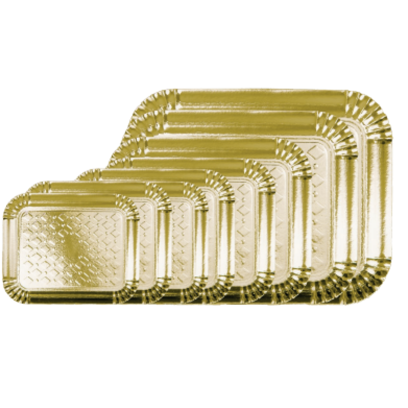 Bandeja Laminada Dourada N05 - 33x40cm Bandeja Laminada Dourada N05 - 33x40cm