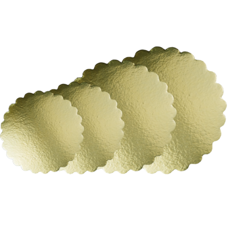 Cake Board Ondulado Dourado 35cm Cake Board Ondulado Dourado 35cm