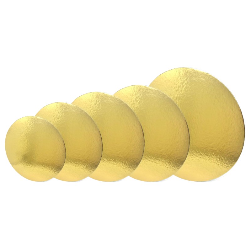 Cake Board Redondo Dourado 26cm Cake Board Redondo Dourado 26cm